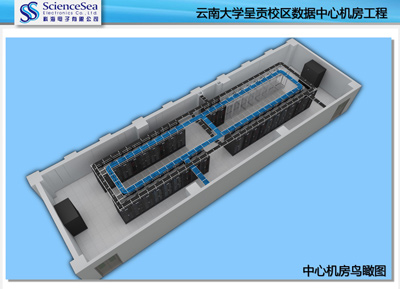云南大學呈貢區(qū)數(shù)據(jù)中心機房工程鳥瞰圖
